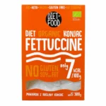 Diet Food Konjac Fettuccine Bio sans gluten 300g emballage orange