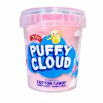 Pot de barbe à papa Soho Puffy Cloud 50g sans gluten sur fond blanc