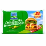 Gastro Mixte Admirable nature sans gluten 400g 24 tranches fromage en emballage vert sur fond blanc