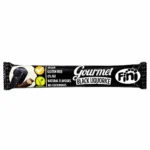 Barre de réglisse noire Fini Gourmet Black Liquorice 32g sans gluten sur fond blanc