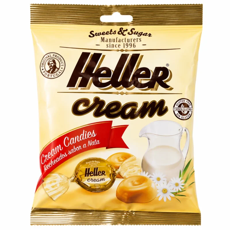 heller Sachet Heller Cream Candies sans gluten 135g sur fond blanc