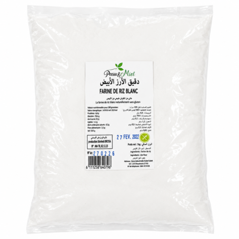 Peau Et Miel Semoule de Riz Blanc Fine 1kg