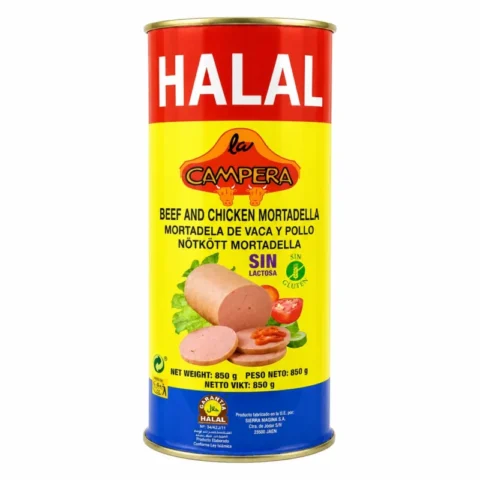 La Campera mortadella halal bœuf et poulet 850g sans gluten et sans lactose