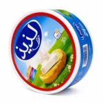 Boîte ronde de fromage fondu Ladid sans gluten 24 pièces sur fond blanc
