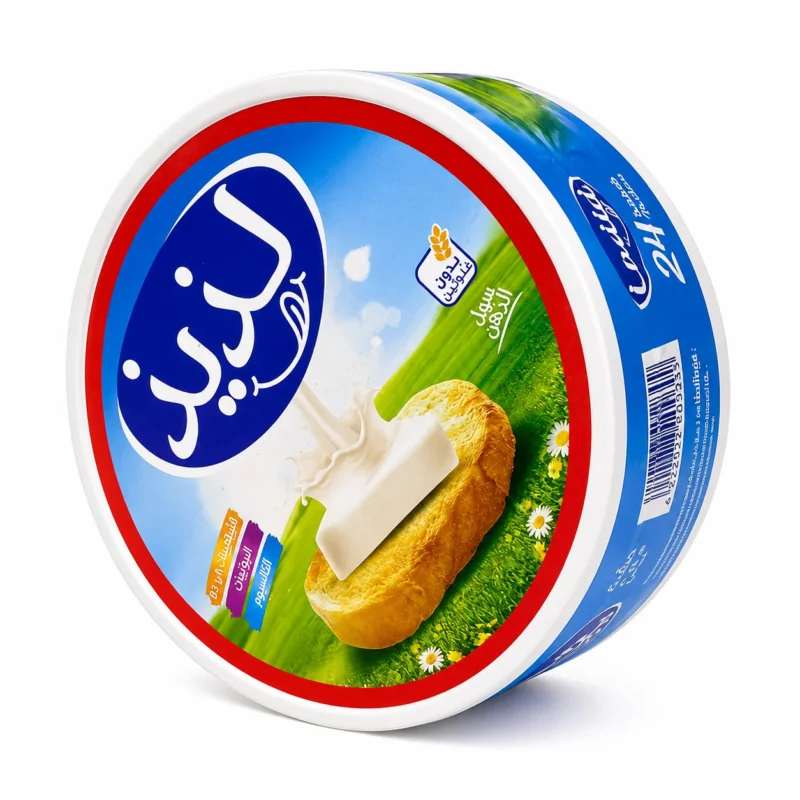 ladid 24p Boîte ronde de fromage fondu Ladid sans gluten 24 pièces sur fond blanc