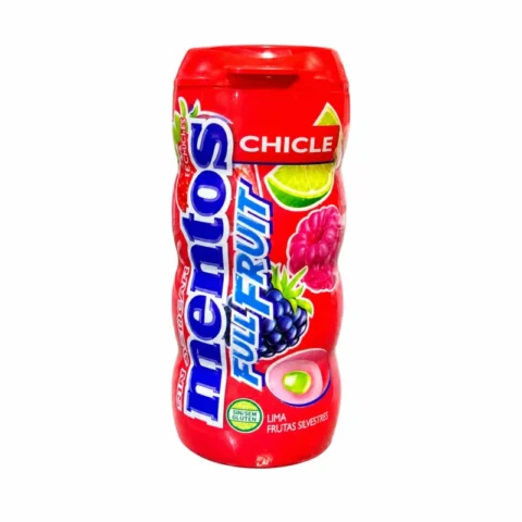 Mentos Full Fruit citron vert et fruits des bois 30g sans gluten