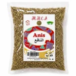 MNCA Anis Nafaa 100g, graines aromatiques sans gluten 100% naturelles en sachet transparent.