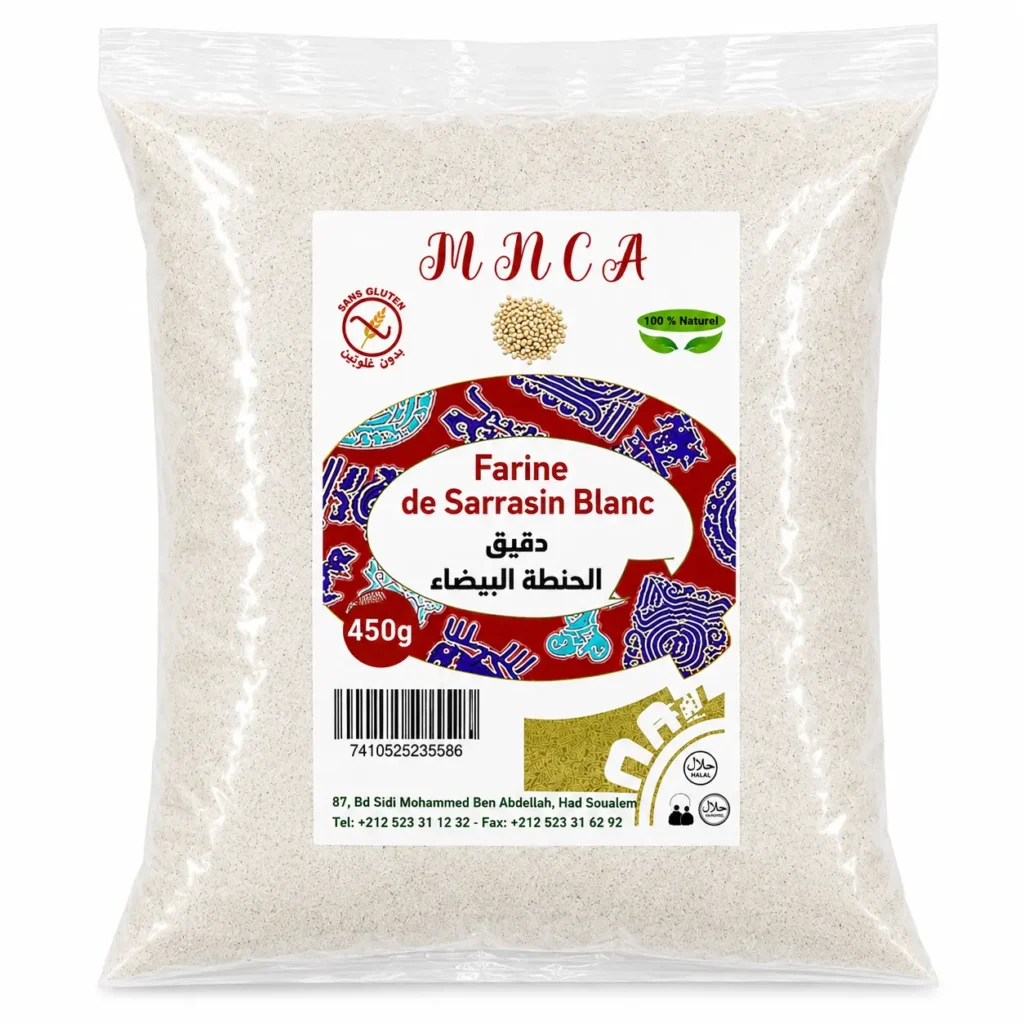 mnca farine de sarrasin blanc 450g