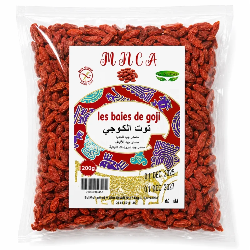 mnca les baies de goji 200g mnca les baies de goji 200g