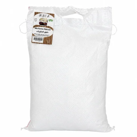 Sac MNCA mix farine pâtissier 5kg sur fond blanc