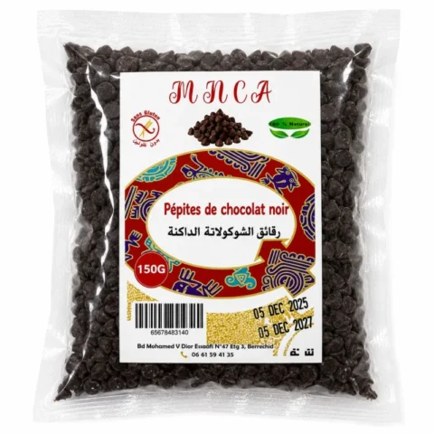 mnca pépites de chocolat noir 150g