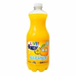 Bouteille de boisson Live Roxor saveur orange sans gaz 1,5L sur fond blanc