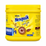 Boîte Nestlé Nesquik jaune sans gluten 300g préparation chocolatée au cacao