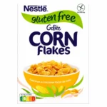 Boîte de Nestlé GoFree Corn Flakes sans gluten 375g sur fond blanc