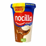 Pot de pâte à tartiner Nocilla ChocoMix sans gluten 550g sur fond blanc