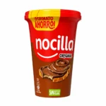 Pot de pâte à tartiner Nocilla Original sans gluten 550g sur fond blanc