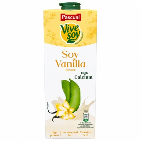 Boisson végétale Pascual Vive Soy saveur vanille sans gluten et sans lactose 1L