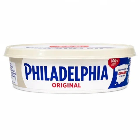 Philadelphia Original sans gluten 200g fromage à tartiner crémeux emballage blanc et bleu sur fond blanc