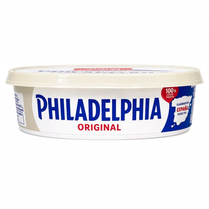 philadelphia original Philadelphia Original sans gluten 200g fromage à tartiner crémeux emballage blanc et bleu sur fond blanc