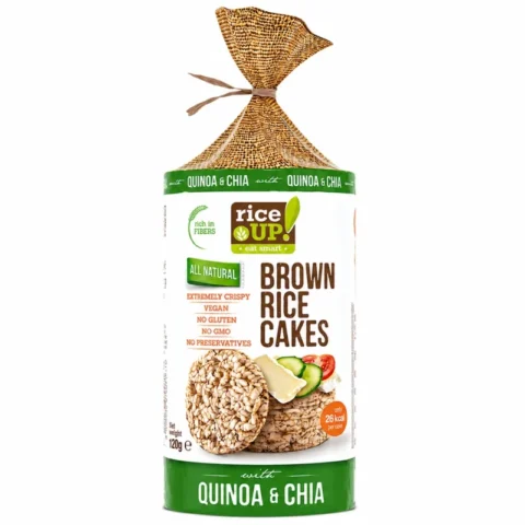 Rice UP galettes de riz brun quinoa et chia sans gluten 120g