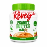 Pot de beurre de cacahuète Révey Actifit Creamy sans gluten 350g sur fond blanc