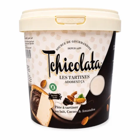 Tchicolata pâte à tartiner au lait cacao et amandes 900g sans gluten