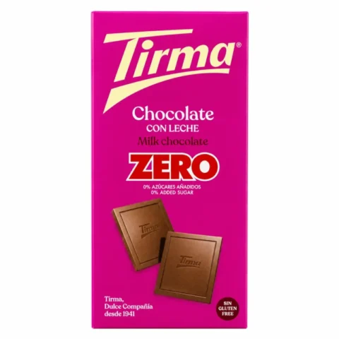 Tirma Zero chocolat au lait sans gluten 125g