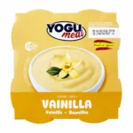 Pack Yogu Meal dessert saveur vanille sans gluten 4x125g sur fond blanc