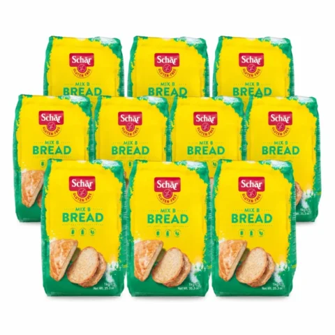 Pack de 10 Schär Mix B Bread sans gluten 1kg – mélange farine pour pain sans gluten.