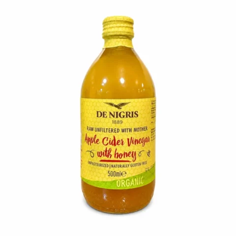 DE NIGRIS vinaigre de cidre de pomme au miel bio sans gluten 500ml