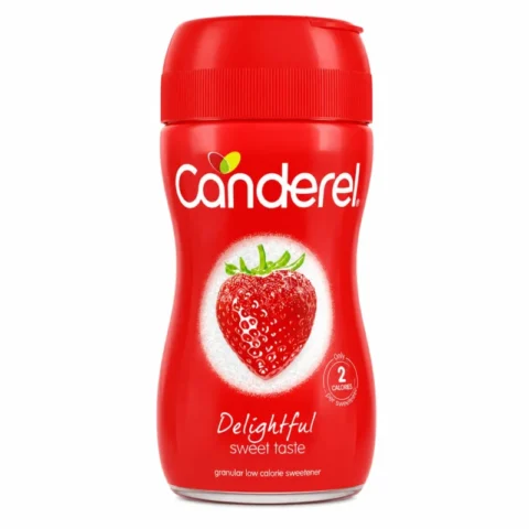 Pot rouge Canderel édulcorant en poudre 40g