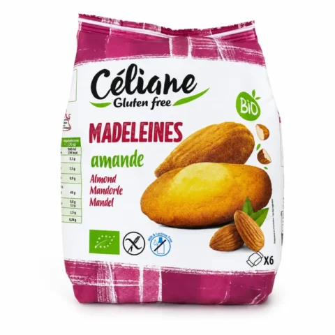 Céliane Madeleines Amande Bio Sans Gluten et Sans Lactose 180g