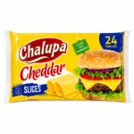 Chalupa Cheddar Slices sans gluten 24 tranches fromage cheddar pour burgers et sandwichs