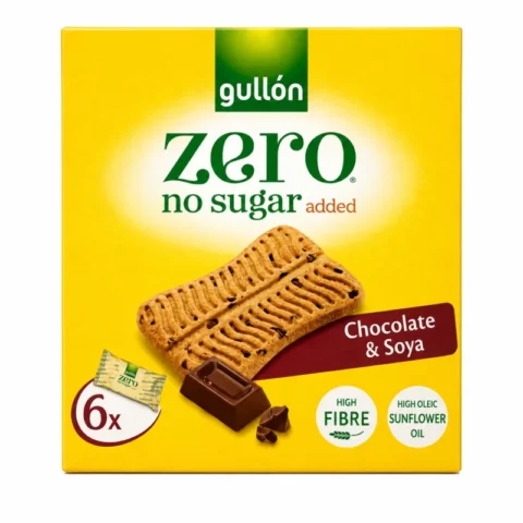 Biscuits Gullón Zero Chocolate & Soya sans sucres ajoutés 144g avec fibres