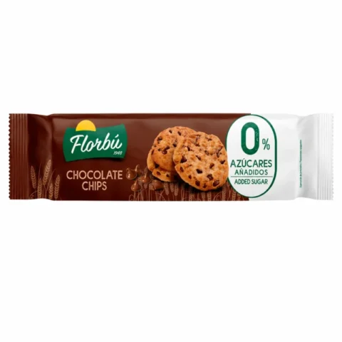 Biscuits Florbú Chocolate Chips sans sucre ajouté 150g