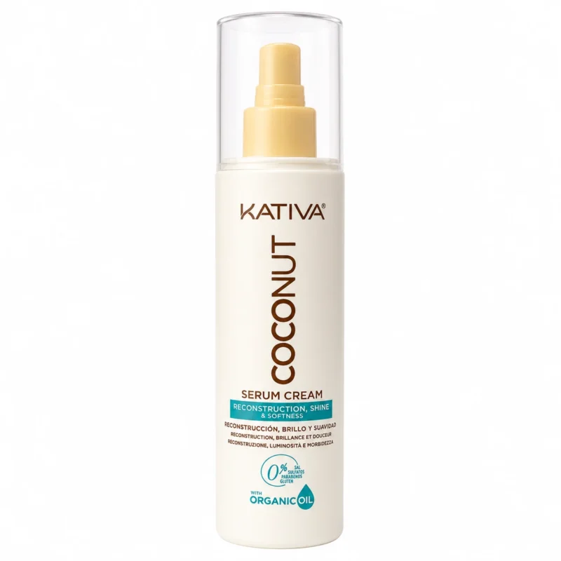 coconut serum cream Kativa Coconut Serum Cream sans gluten à l’huile de coco 200ml