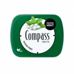 Boîte Compass Mints menthe poivrée sans sucre vegan 14g