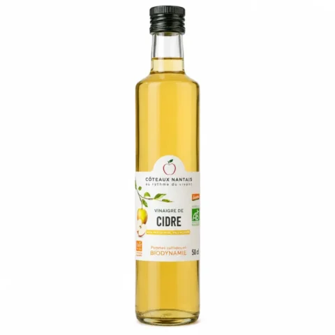 Bouteille Côteaux Nantais vinaigre de cidre bio biodynamie 50cl