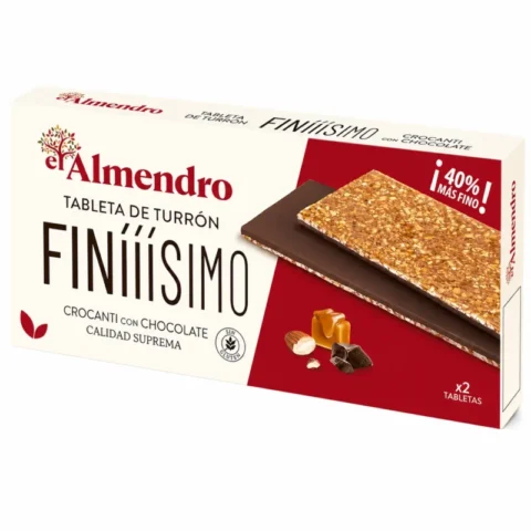 El Almendro Finísimo turrón crocanti chocolat sans gluten 180g