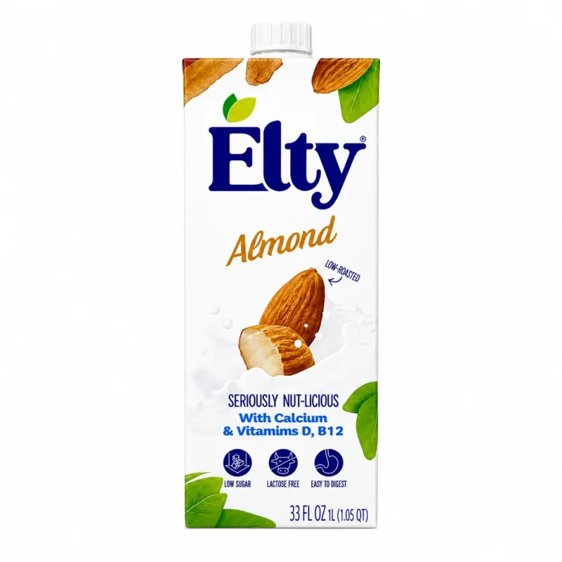 elty almond Boisson Elty Amande 1L sans sucre sans lactose enrichie en calcium et vitamines