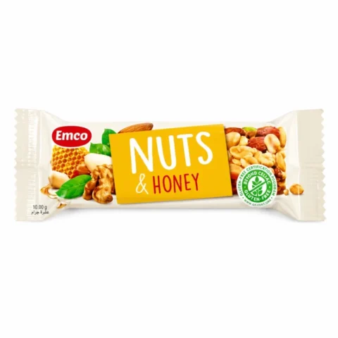 Barre Emco Nuts & Honey aux noix et miel 35g