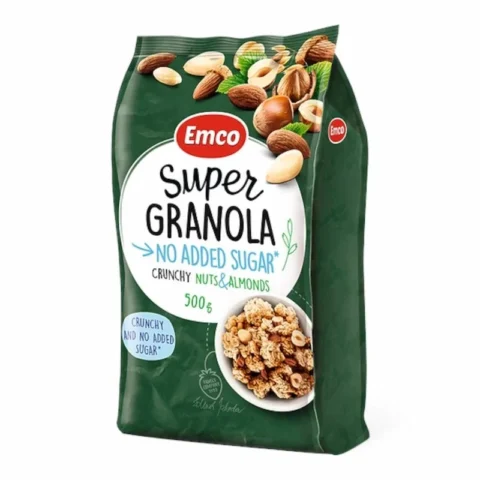 Emco Super Granola noix et amandes sans sucres ajoutés 500g