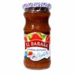 Pot de confiture de fraises Light El Baraka 400g sans sucre ajouté avec édulcorant
