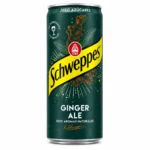 Canette Schweppes Ginger Ale 33cl boisson pétillante au gingembre sans gluten