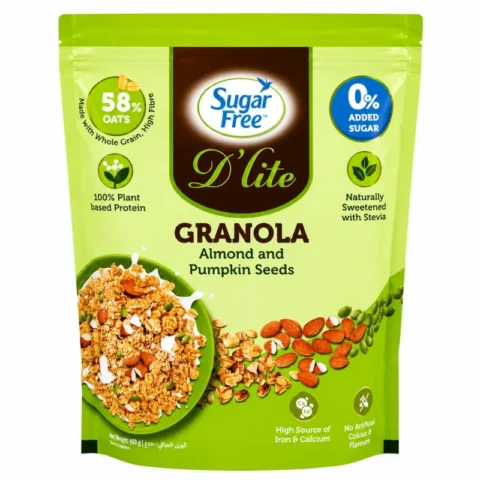 Sugar Free D’lite Granola Amandes Graines de Courge 450g sans sucre ajouté
