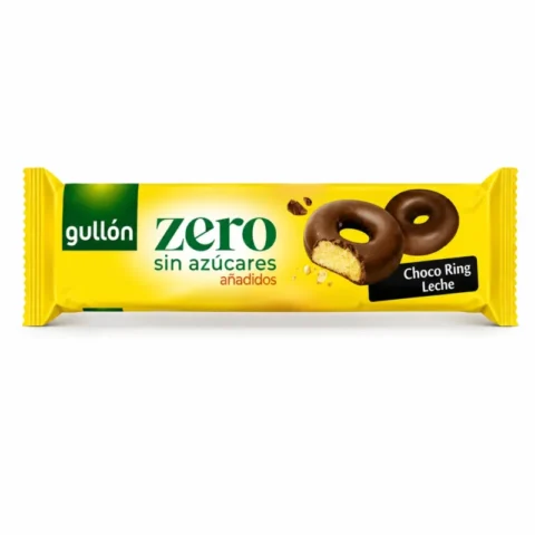Paquet Gullón Zero Choco Ring lait sans sucre ajouté 128g