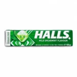 HALLS Mild Spearmint Flavour sans sucres 32g bonbons menthe verte douce
