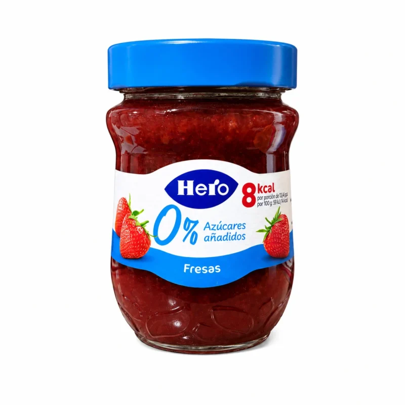 hero fraise Pot de confiture Hero fraises 0% sucres ajoutés 280g