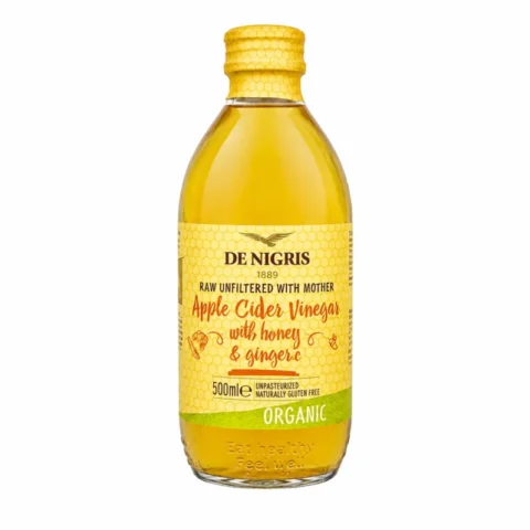 Bouteille De Nigris vinaigre de cidre de pomme bio miel et gingembre 500ml
