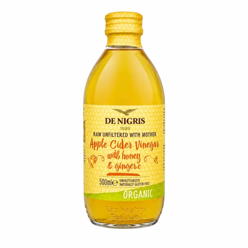 honey ginger Bouteille De Nigris vinaigre de cidre de pomme bio miel et gingembre 500ml